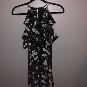 black floral francesca’s dress